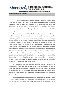 Ense&ntilde;ando Ciencias Sociales&hellip; La ense&ntilde;anza - Mendoza Educa