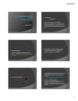 ECO1 - Producci&oacute;n de Obras