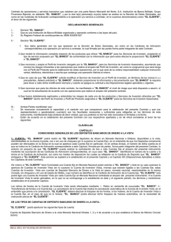 Contrato M&uacute;ltiple PF - Banorte