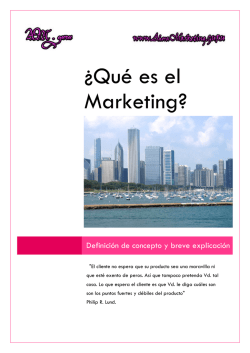 &iquest;Qu&eacute; es el Marketing?