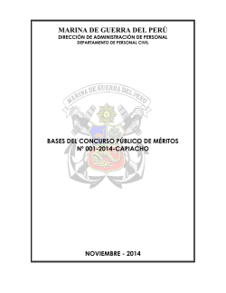 Descargar convocatoria - Marina de Guerra del Per&uacute;