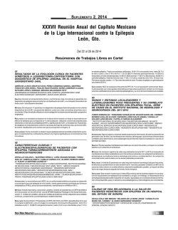 XXXVII Reuni&oacute;n Anual del Cap&iacute;tulo Mexicano de - edigraphic.com