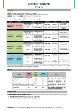 INFORMACION Y NORMATIVA: UDA 2013
