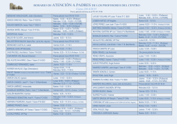 Hora atenci&oacute;n de los profesores - IES MEDINA ALBAIDA