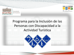 Programa para la inclusi&oacute;n de las personas con discapacidad a la