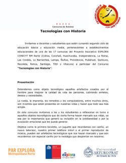 Tecnolog&iacute;as con Historia