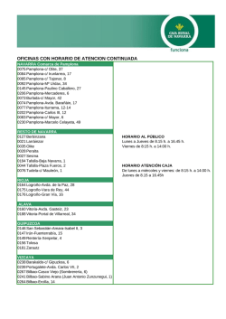 oficinas con horario de atencion continuada - Caja Rural de Navarra