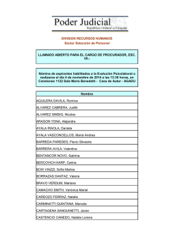 Listado de habilitados a concursar - Concursos Poder Judicial