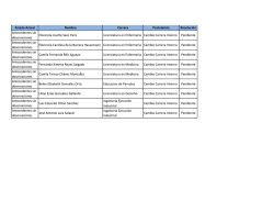 Estado Actual Nombre Carrera Postulaci&oacute;n Resoluci&oacute;n