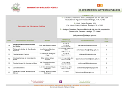 Secretar&iacute;a de Educaci&oacute;n P&uacute;blica III. DIRECTORIO DE