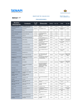 Nombre Descripci&oacute;n Contacto