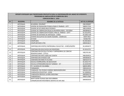 N&deg; REGIONAL NOMBRE DE LA ENTIDAD NIT DE LA - Sena