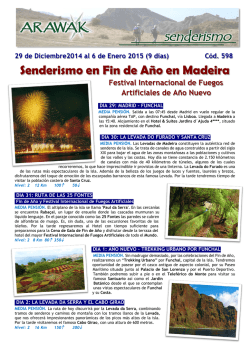 Senderismo en Fin de A&ntilde;o en Madeira - ARAWAK VIAJES