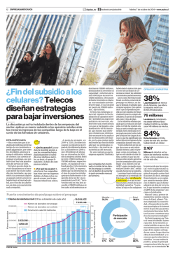 &iquest;Fin del subsidio a los celulares?Telecos dise&ntilde;an - Pulso