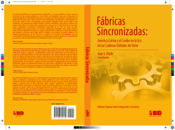 F&aacute;bricas Sincronizadas - Inter-American Development Bank