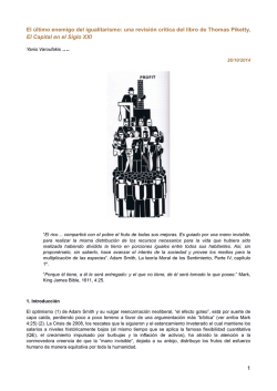 una revisi&oacute;n cr&iacute;tica del libro de Thomas Piketty, *El - Sin Permiso