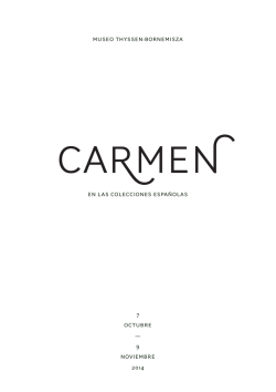 Carmen en las colecciones espa&ntilde;olas - Museo Thyssen-Bornemisza