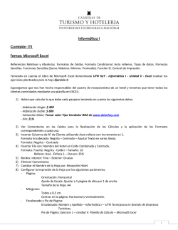Ejercitaci&oacute;n Excel - UTN