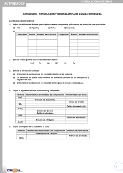 Ficha de actividades de formulaci&oacute;n inorg&aacute;nica
