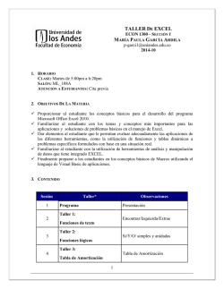 TALLER DE EXCEL