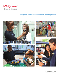 C&oacute;digo de conducta comercial de Walgreens Octubre 2014