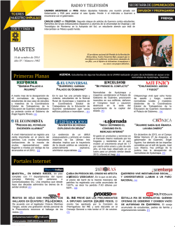 MARTES - Sintesis Informativa Digital del CEN PRD - Partido de la