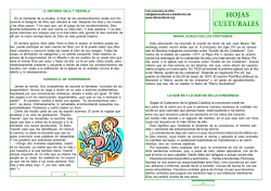 HOJAS CULTURALES - fundaci&oacute;n obra cultural