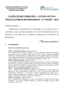 ii etapa - 4.&ordm; ano ef - 2014 - Col&eacute;gio Santa Maria - PUC Minas