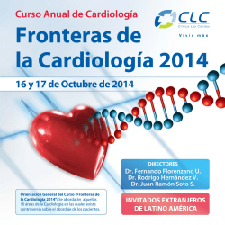Fronteras de la Cardiolog&iacute;a 2014 - Cl&iacute;nica Las Condes