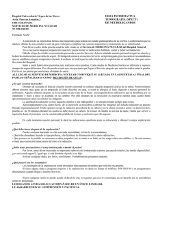 (spect) de neuroligandos - Hospital Universitario Virgen de las Nieves