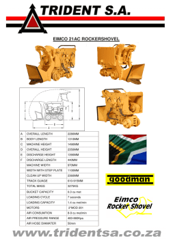 EIMCO 21AC ROCKERSHOVEL - Trident S.A.