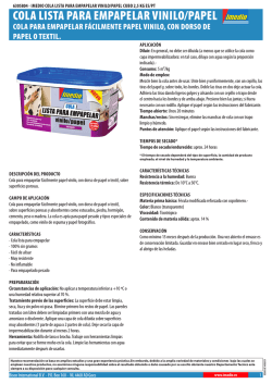 COLA LISTA PARA EMPAPELAR VINILO/PAPEL