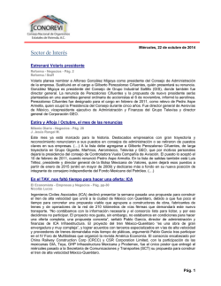 Sector de Inter&eacute;s - CONOREVI