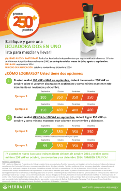 LICUADORA DOS EN UNO - Eventos Herbalife Latinoamerica