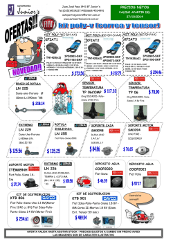 oferta NUEVA 05-08-2014 - Autopartes Juniors AJ
