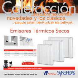 Calefacci&oacute;n 2014 - Synergas