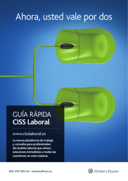 Ahora, usted vale por dos - CISS Laboral