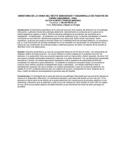 hematoma de la vaina del recto abscedado y desarrollo de fascitis