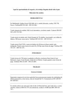 Negocios y Servicios &ndash; 8 de Octubre - Radio Rural