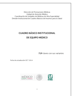 cuadro b&aacute;sico institucional de equipo medico 719