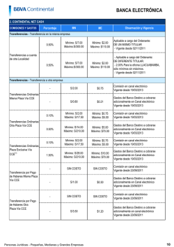 BANCA ELECTR&Oacute;NICA - BBVA Continental
