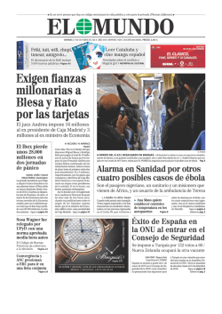 Exigen fianzas millonarias a Blesa y Rato por las tarjetas - El Mundo