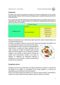Perspectiva CLASIFICACI&Oacute;N PERSPECTIVA C&Oacute;NICA