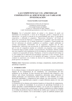 LAS COMPETENCIAS Y EL APRENDIZAJE - of ABACUS
