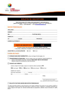 Inscripciones