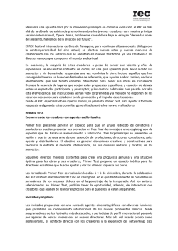 Mediante una apuesta clara por la innovaci&oacute;n y - Festival REC