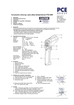 Term&oacute;metro infrarrojo para altas temperaturas - PCE Instruments