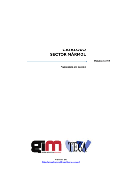 Maquinaria de ocasi&oacute;n - M&aacute;rmol - Interempresas
