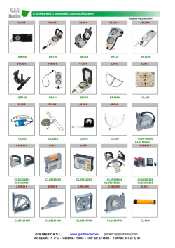 clin&oacute;metros, clis&iacute;metros, inclin&oacute;metros - Gisiberica