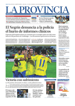 El Negr&iacute;n denuncia a la polic&iacute;a el hurto de informes - La Provincia